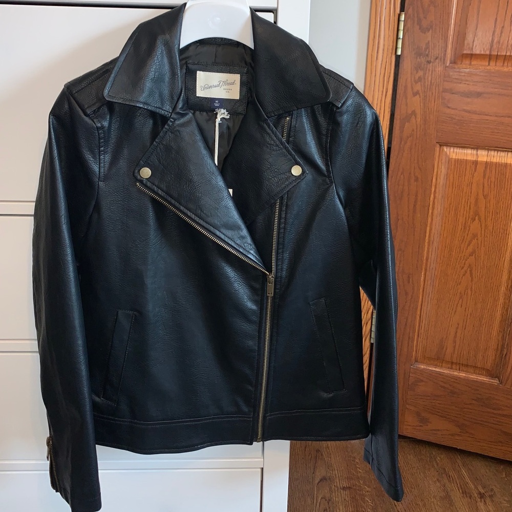 universal thread leather jacket